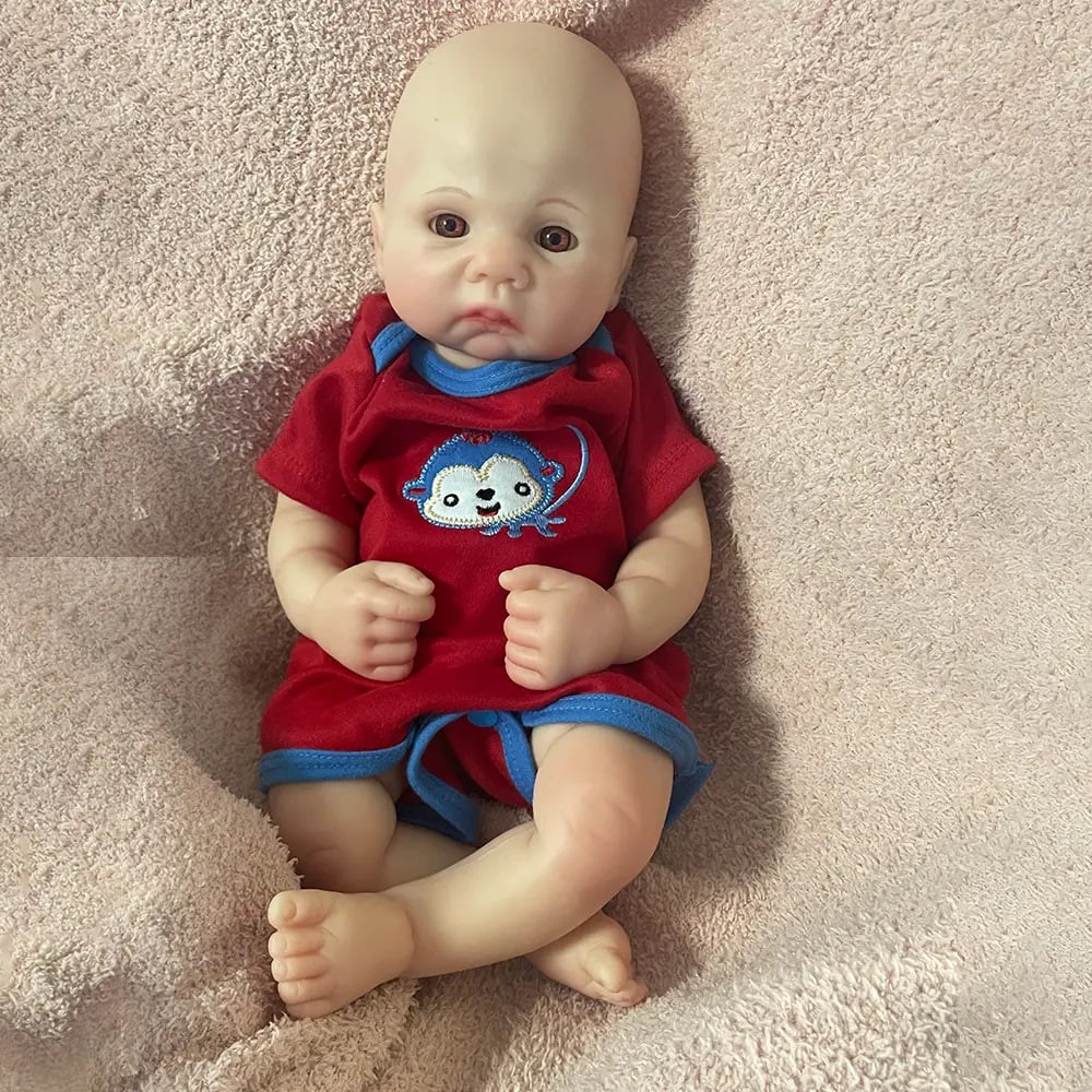 Full Silicone Baby Infant Doll Toddler Doll Toy Magnificent Lifelike Silicone Reborn Baby Art Doll Collectibles Child Gifts