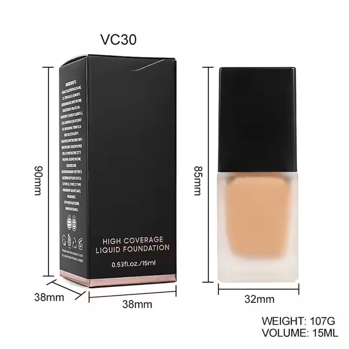 Wholesale Waterproof Full Cover Foundation Luxury Oil Free Makeup Private Label Liquid Foundation