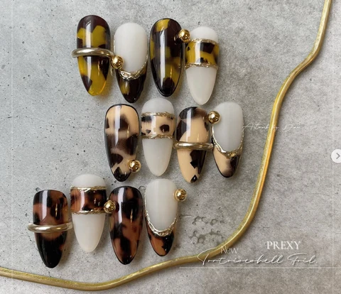 Korean Nail Foil Leather Parrot