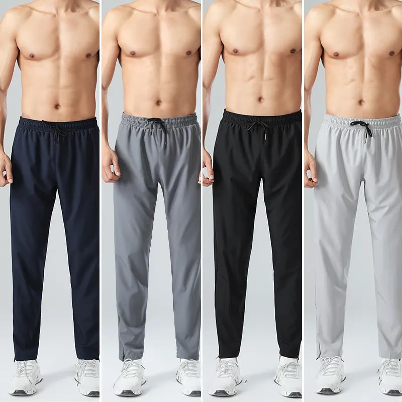 Men's Pants Clothing Manufacturers Custom logo Outdoor Joggers Quick-drying Sports Polyester Breathable Casual Loose Sweatpants