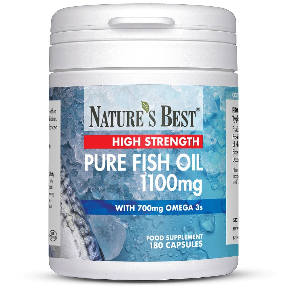Fish Oil 1100mg, Pure Omega 3s With DHA/EPA