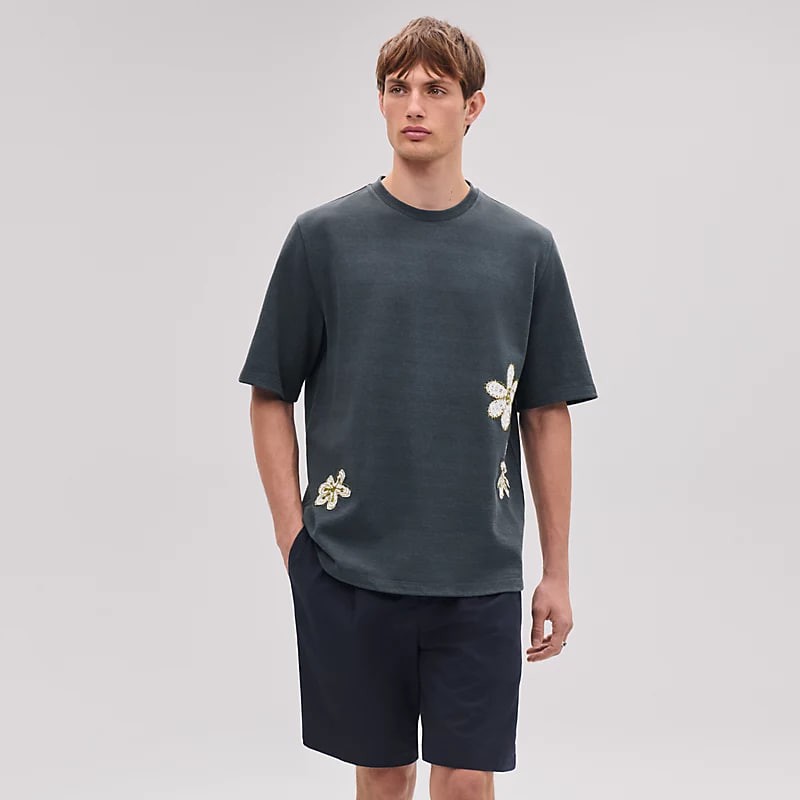 "Fleurs zigzag" t-shirt