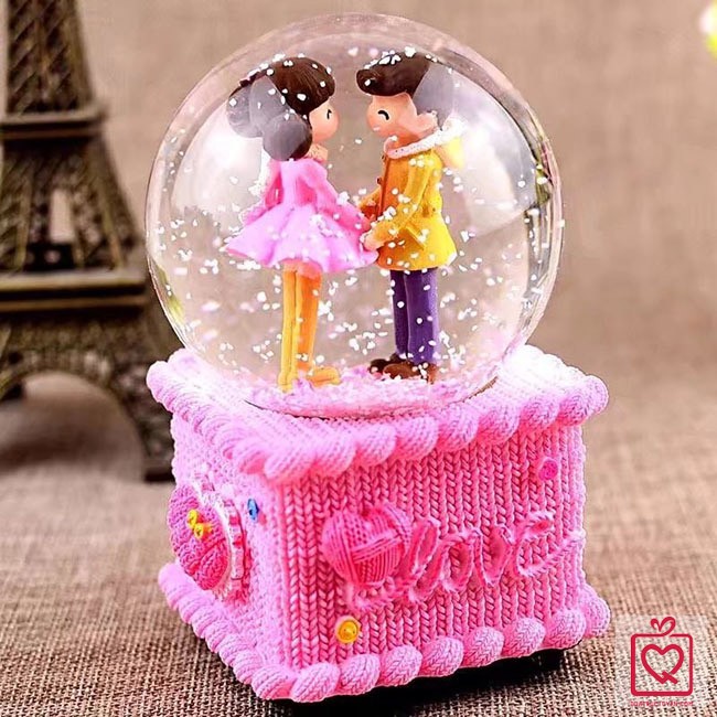 Glass Ball Music Box for Lovers - Love