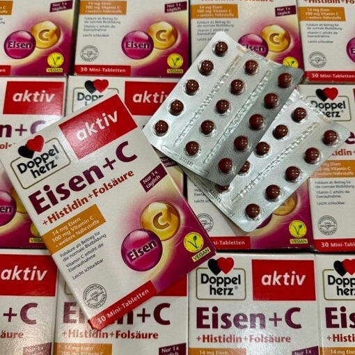 Doppelherz Eisen C Iron & Vitamin C Tablets Box 30 Tablets