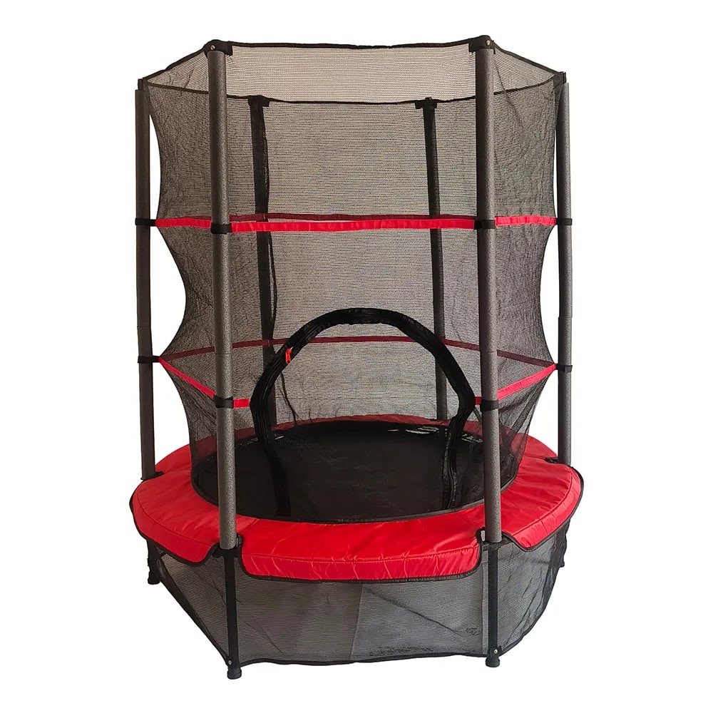 Jingyi 4.5ft Round Mini Trampoline Indoor Toy for Children and Adults Home Use PVC Plastic Foam Baby Games and Jumping Toys