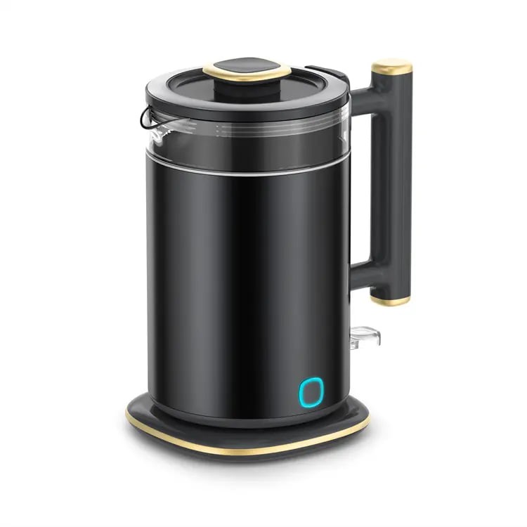 Custom Manufacturer's Grey Electric Kettle with Temperature Control for Household Use Features 'Keep Warm' Function