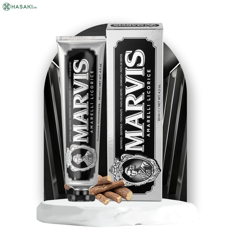 Marvis Black Toothpaste from Licorice and Bamboo Charcoal 85ml Amarelli Licorice Toothpaste