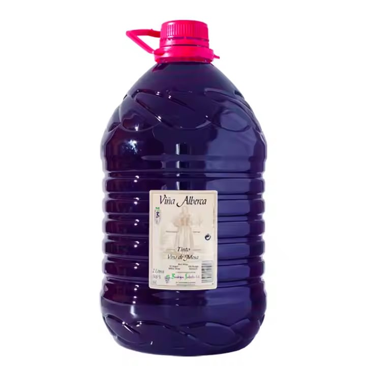 Vino Tinto Alberca 13.5 Percent Alcohol Red Wine 3 Years Shelf Life Pet 5L Wholesale Monastrell Grapes Table Wine