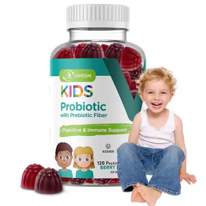 Top Quality Child Probiotic Promote Digestive Gummy Kids Probiotic Gummies Children Probiotic Lactobacillus Vitamin Gummies