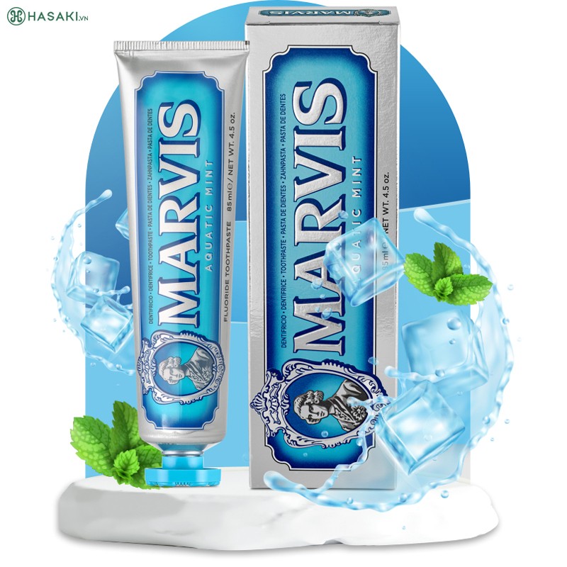 Silver Marvis Toothpaste for Smokers 85ml Smokers Whitening Mint Toothpaste