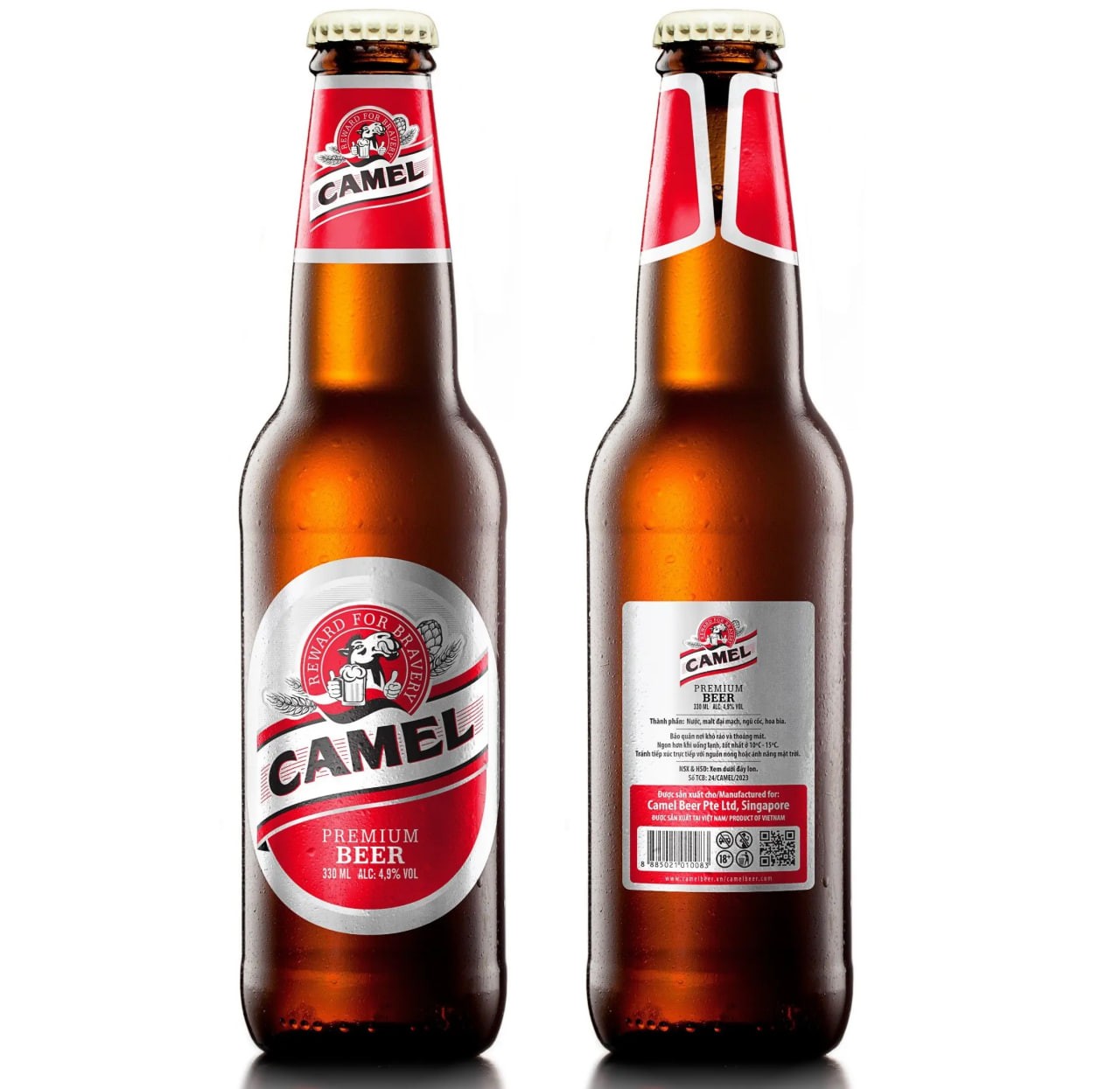 Bottled Beer, OEM Camel Lager Beer From A&B Vietnam Manufacturer With High Quality for Wholesale and Private Label