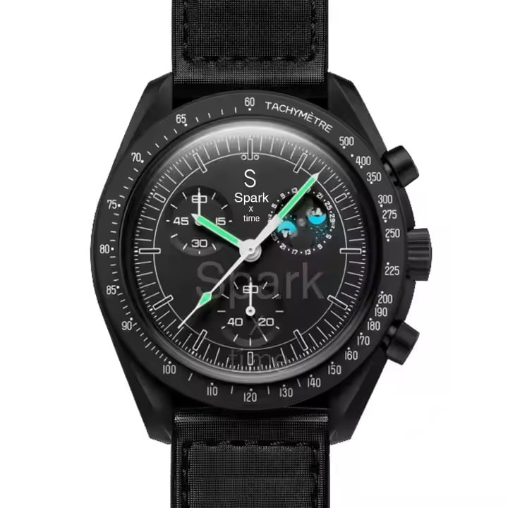 Luxury Men's Quartz WatchSwatchsx Wholesale Custom Waterproof Moonswatch Planet Quartz Watches for Omegaswatchs