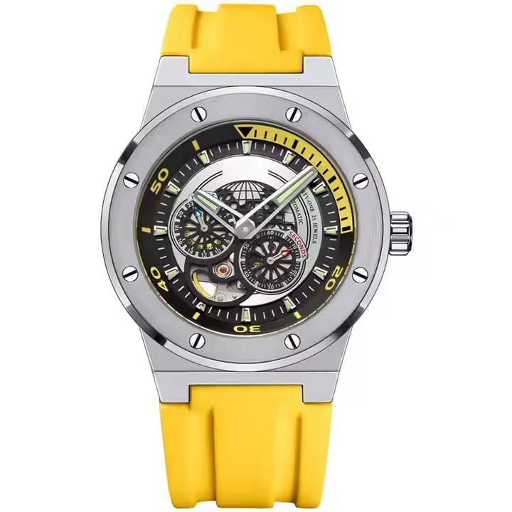 OEM Customized Multi-Function Men's Mechanical Watch Sapphire Crystal Dial Luminous Watch Men's Fashion Sport Watch