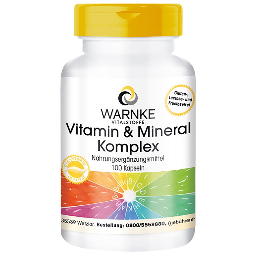 Warnke Vitamin Tablets, Mineral Komplex, 100 Tablets