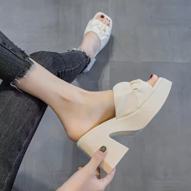 8cm Square Heel Sandals 2607