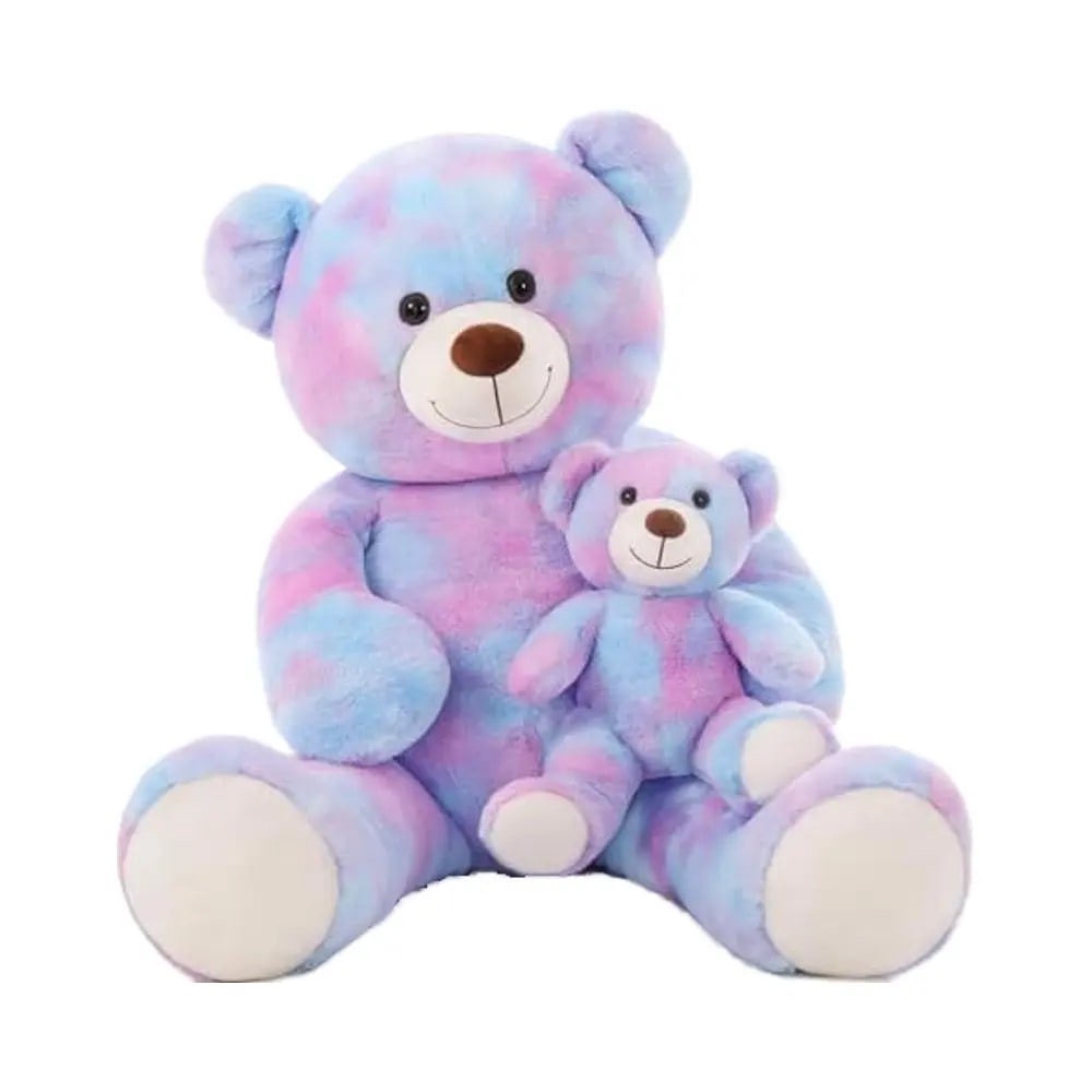 Factory Large Purple Tie-Dye Giant Stuffed Animal Teddy Bear Toy Great Gift Baby Shower Mother's Day Valentine's Day Kids
