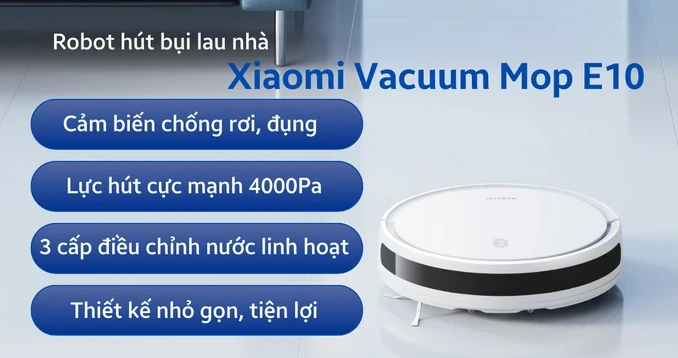 Robot vacuum cleaner Xiaomi Vacuum Mop E10