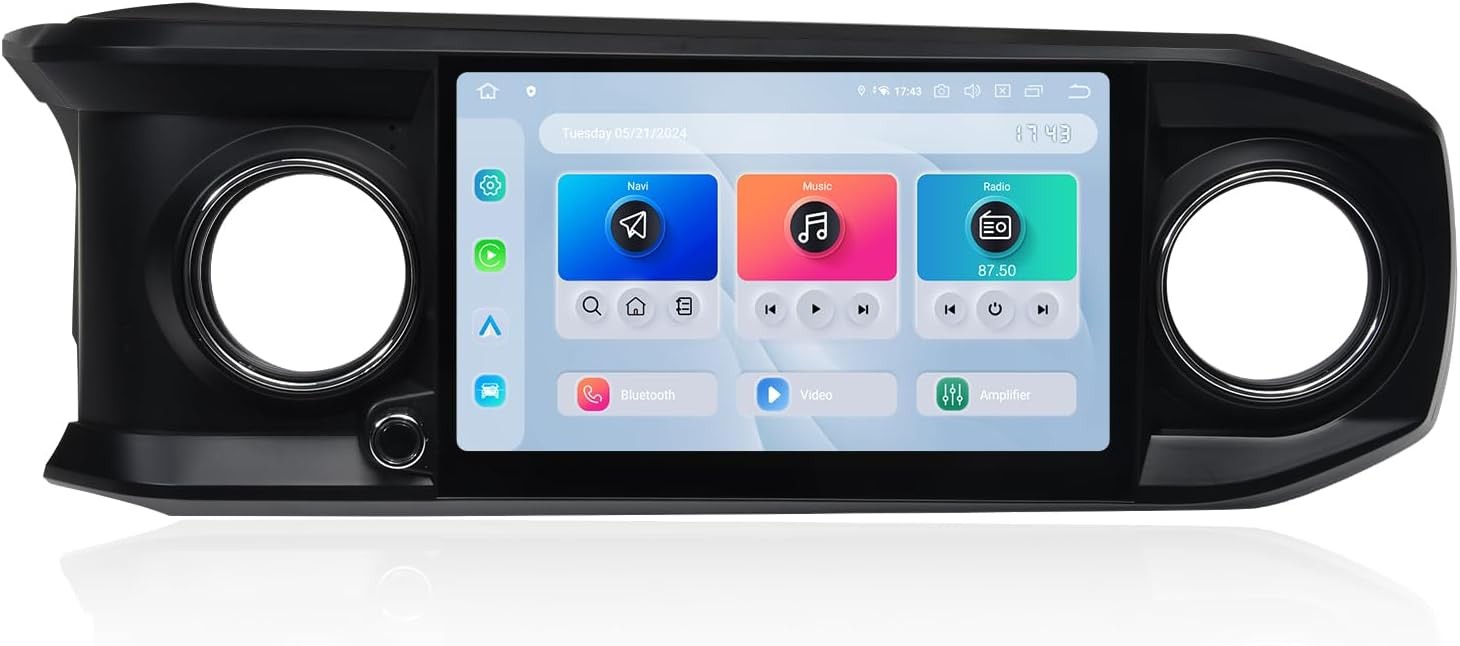 Dasaita Android 13 Car Stereo for Toyota Tacoma 2016-2022 with Wireless Apple Carplay/Android Auto, 11.6" Touch Screen Head Unit, GPS Radio, 8G RAM+256G ROM, Bluetooth 5.0, 5G WiFi/4G LTE