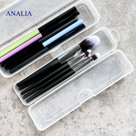 Plastic nail brush case