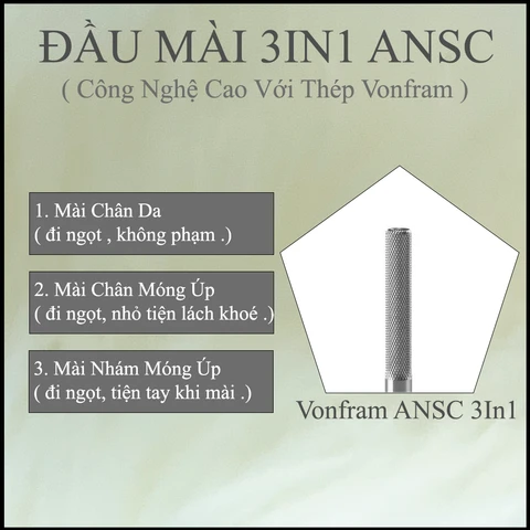 3in1 ANSC Tungsten Steel Profile Grinding Head
