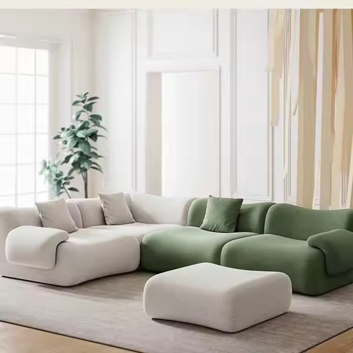 High Quality Italian Luxury Sofa Set Living Room Furniture Modern Vacuum Compressed Sofa