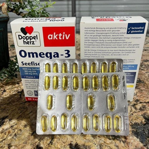 Doppelherz Omega 3 Seefischol 1000 Fish Oil Tablets 80 Tablets