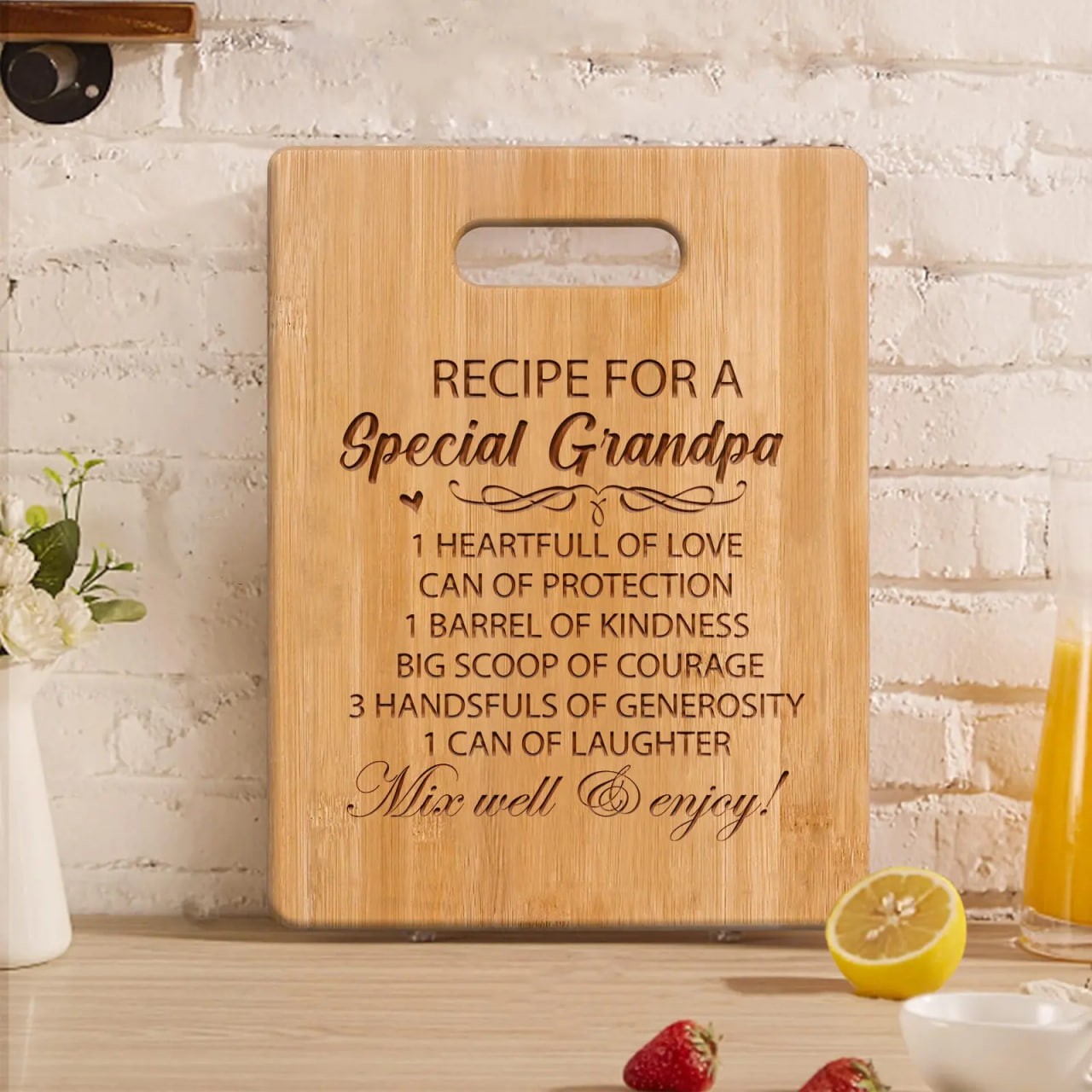 Eco Friendly Bamboo Chopping Board Special Gift Kitchen Small Cutting Cheese Board for Grandmother