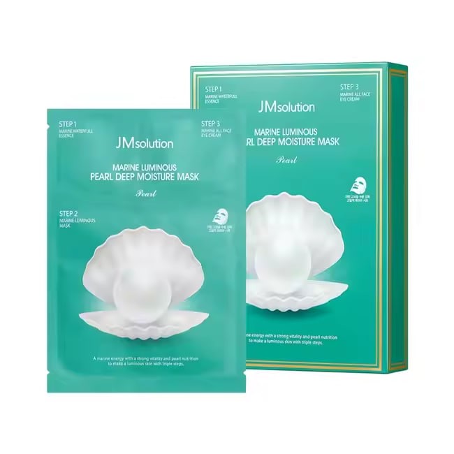 JM Solution MARINE LUMINOUS PEARL DEEP MOISTURE MASK Pearl New Arrival Hot Selling Skincare 1unit=10pieces korean supplier