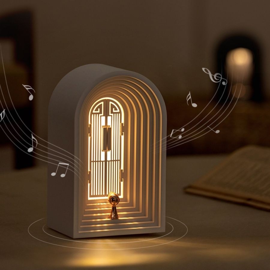 bluetooth speaker classic door-shaped led night light