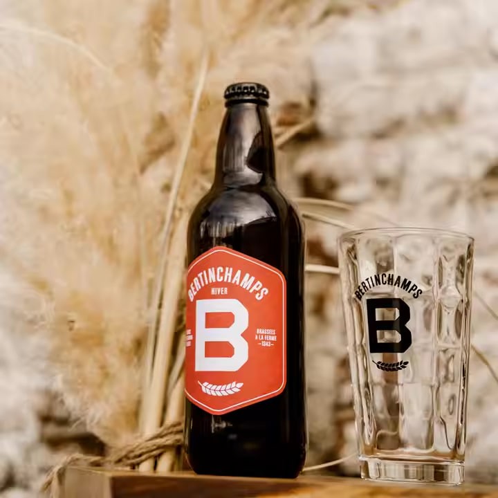 Hiver Beer 50cl Bottle Bertinchamps Belgian Authentic Brewery Wholesale Beer Price Drink Ice Frozen Free Spices No Additives