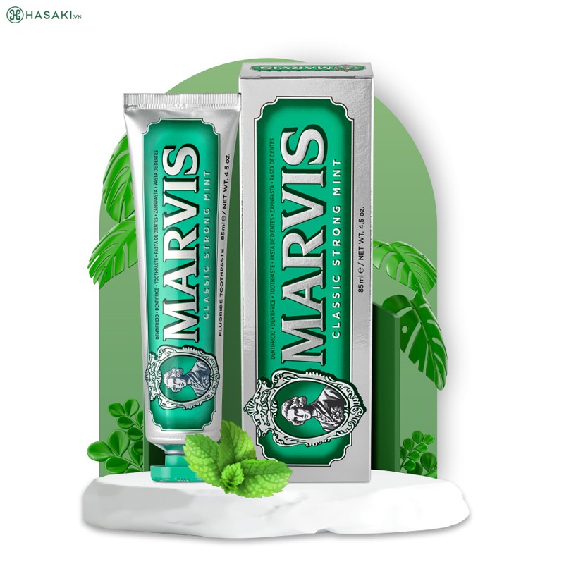 Marvis Toothpaste Green Mint Flavor 85ml Classic Strong Mint Toothpaste