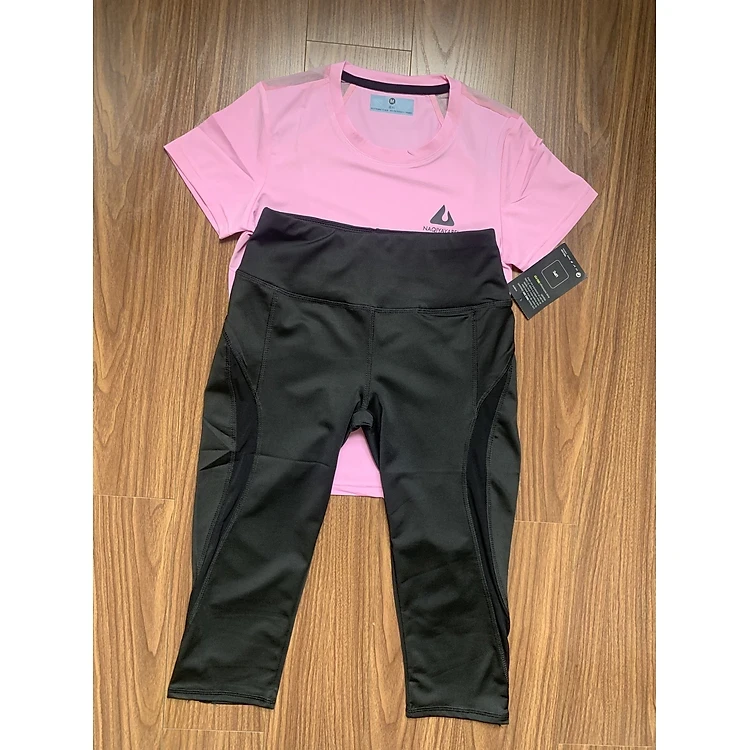 WOMEN'S SET INCLUDES MEZZANINE LEGGINGS AND MULTI-PURPOSE WOMEN'S SHORT-SLEEVED T-SHIRT