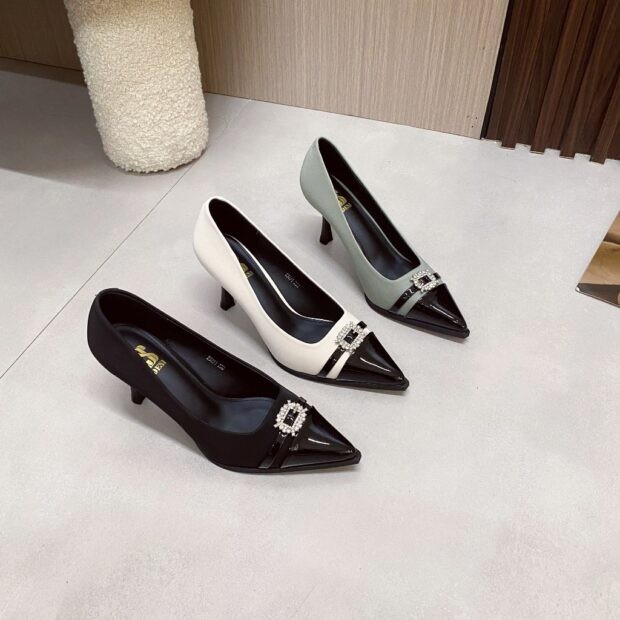 Pointed Toe High Heel Pointed Sole 7 Distributor Rhinestone Lock 23291