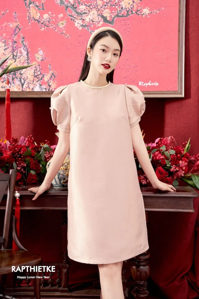 Kim Hy Pink Strawberry Dress