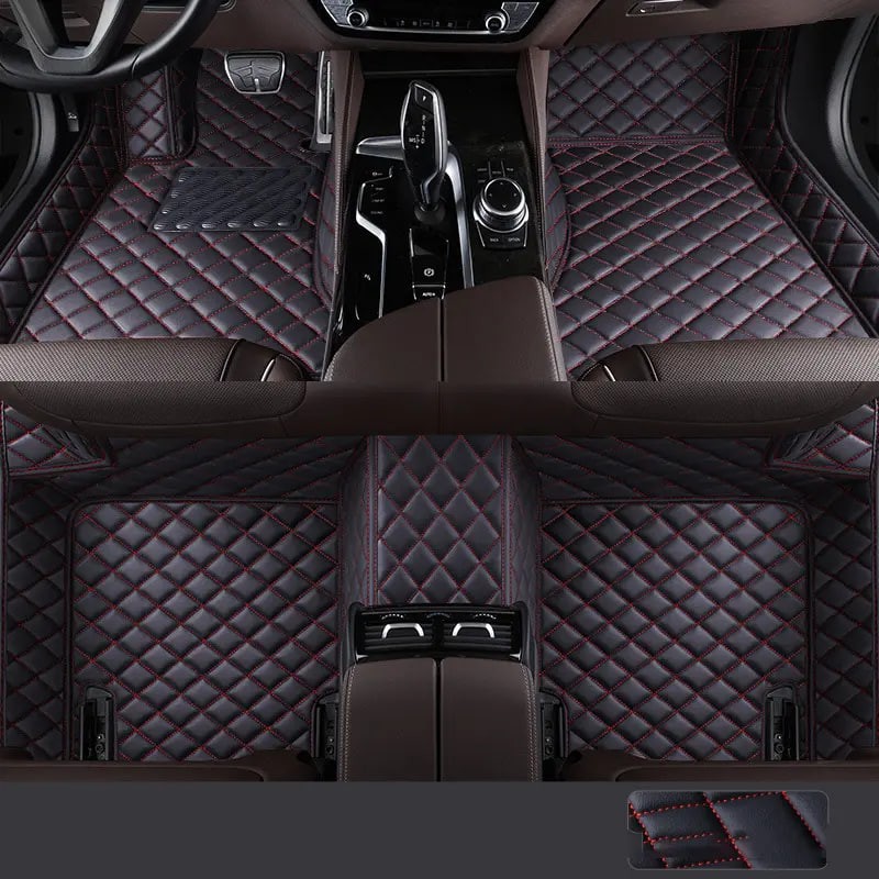5D Custom Car Interior Accessories Waterproof Non-Slip and Wear-Resistant Leather Car Floor Mat for BMW for Camry for Toyota