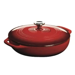 LODGE red enamel cast iron pot - 2.8L