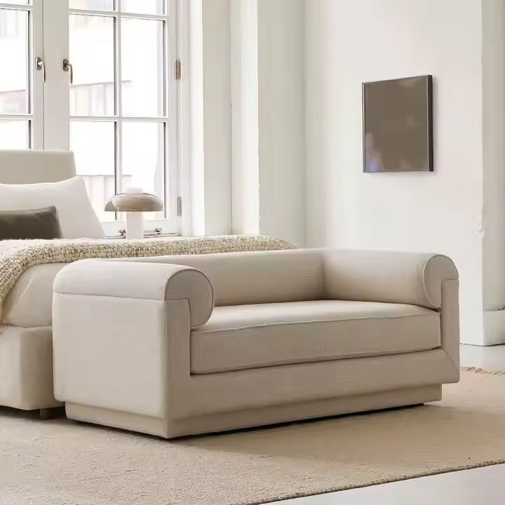 Bogart Extendable Modular Sectional Sofa Set Fabric Design with Wood Legs for Villas' Living Room and Bedroom