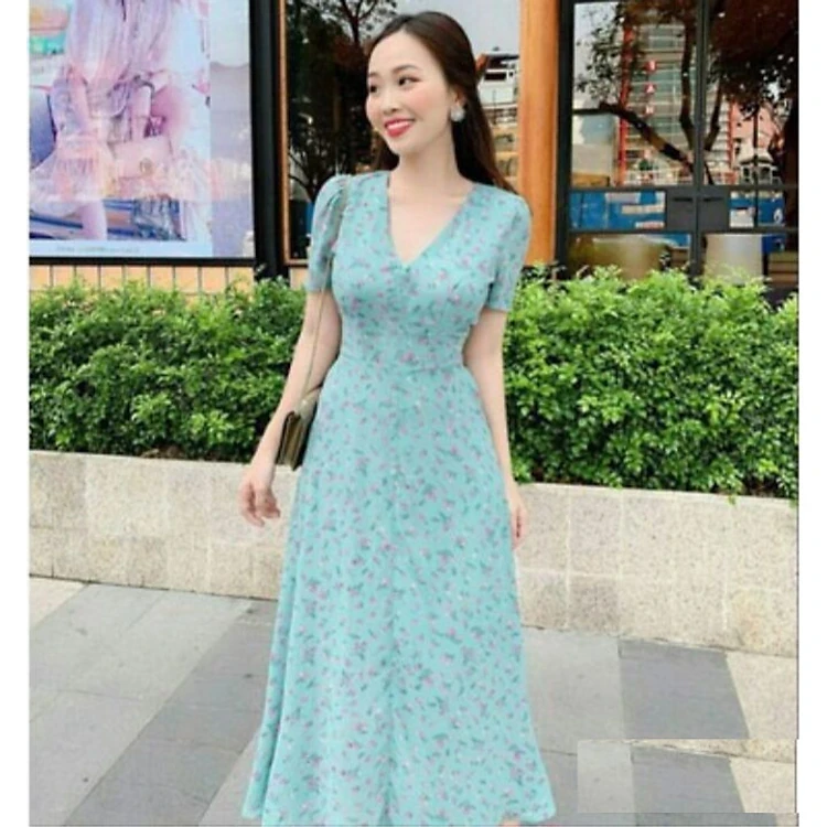 Beautiful summer floral maxi dress
