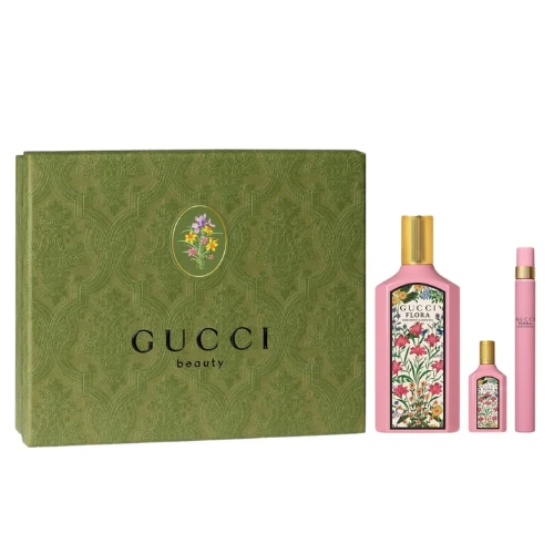 Gucci Flora Gorgeous Gardenia EDP 3PCS Giftset