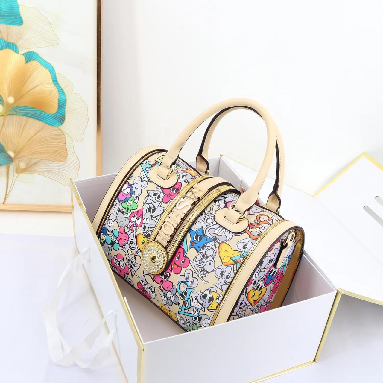 2025 Fashion Printing Hand Bag for Women Quality Ladies Bag Large Capacity Female Designer Bag Trending Manufacturer 29 cm