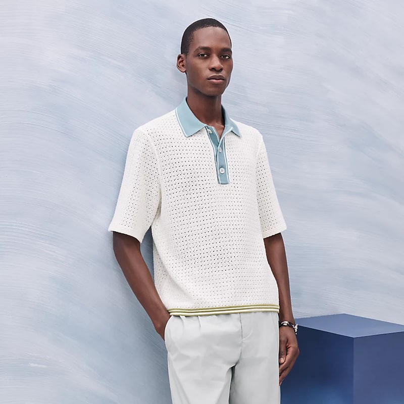 "Ajoures colores" polo shirt