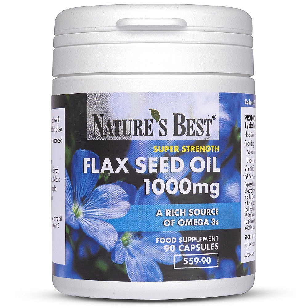 High Strength Flax Seed Capsules - 1,000mg