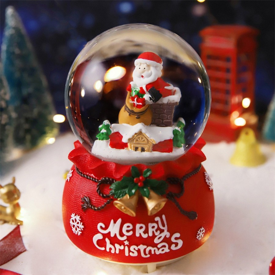 Christmas Snowball Music Box - Chimney