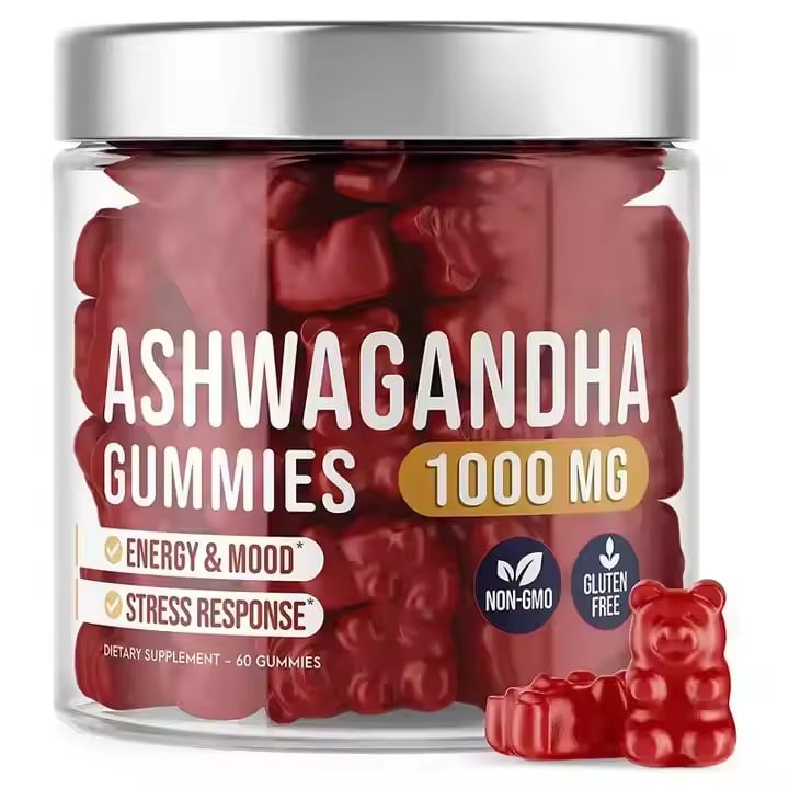 Biocaro 23 Years Maker Vegan Pectin Sleep Gummy Candy Stress Relief Ashwagandha Root Extract Gummies Ashwaganda Gummies