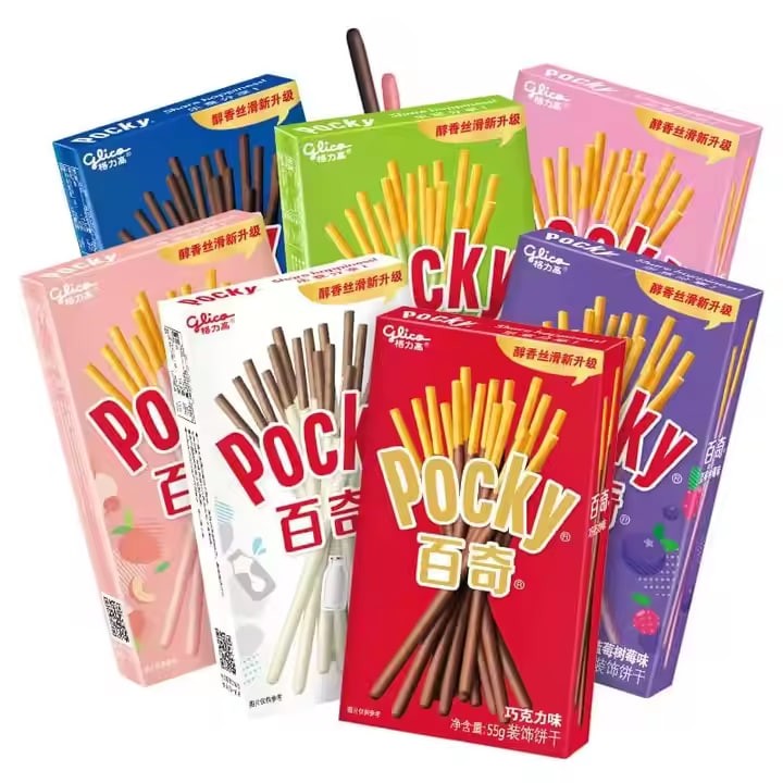 Wholesale Pocky Mixed Chocolate Chips Biscuits Baked Goods Exotic Japanese Snacks Pocky Sticks Hahal Gourmet Food Cookies