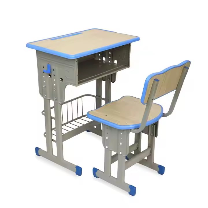 New Design Student Table Studying Chair School Furniture Chair Metal Student Chair
