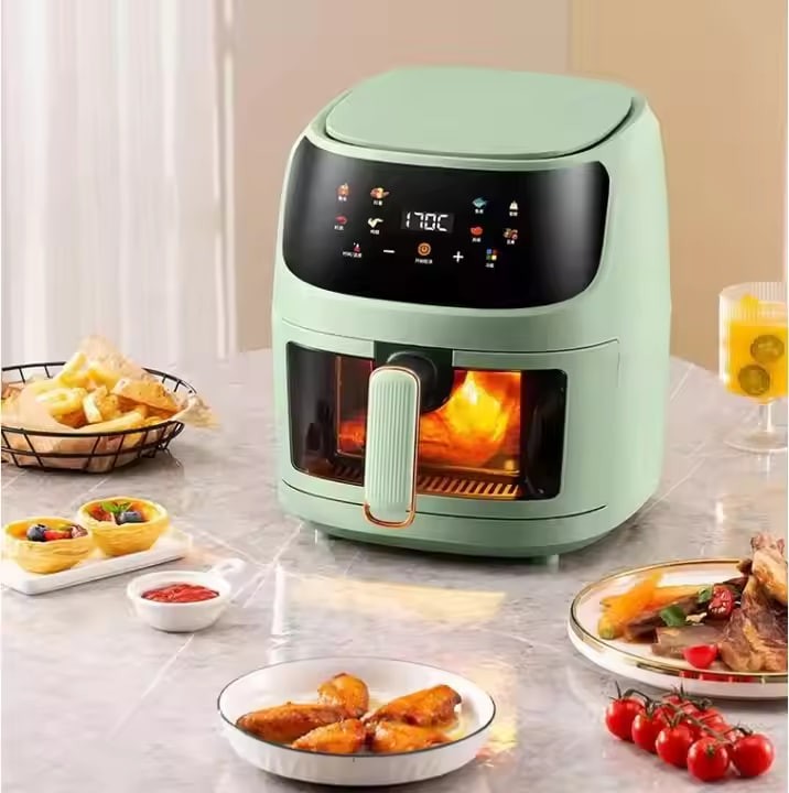 PANCERKA the New Multifunctional Deep Oil Free Steam 8l Stainless Steel Liner Custom Visual Air Fryers