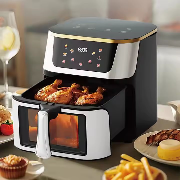 Visual 4.5L 6L 8L 10L 12L Consumer Reports Best Hot Rack Without Oil As Seen As Silver crest Air Fryer Without Oil