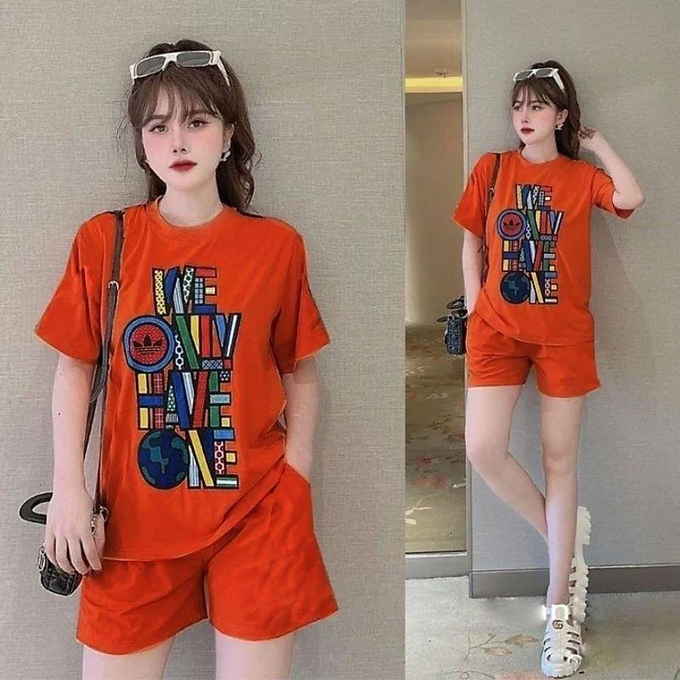 Lightning suit for women to go out to wear at home is a beautiful new model with big size, lightning for women's thighs to wear at home in summer with a cool bag