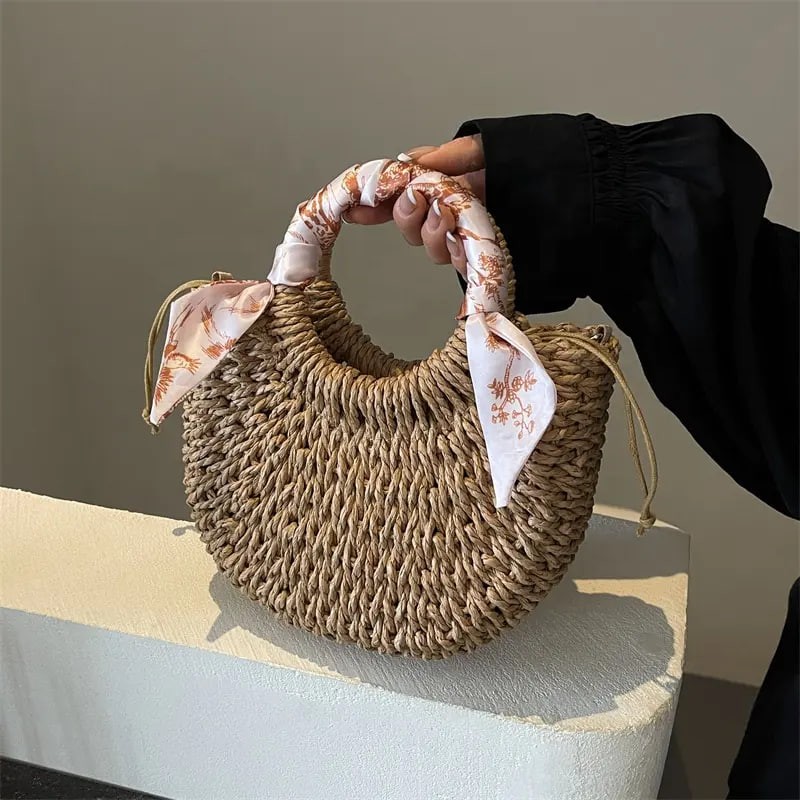 Hot Selling Women's Handbags Beach FashionableWoven Bag High Quality Handmade Ladies Bag